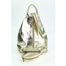 BELLI "City Backpack" leichter Leder Rucksack gold