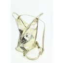 BELLI "City Backpack" leichter Leder Rucksack gold