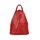 BELLI "City Backpack" leichter Leder Rucksack rot