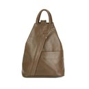 BELLI "City Backpack" leichter Leder Rucksack...