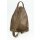 BELLI "City Backpack" leichter Leder Rucksack schlamm