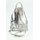 BELLI "City Backpack" leichter Leder Rucksack silber