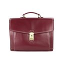 BELLI "Design Bag D" Leder Business Bag weinrot