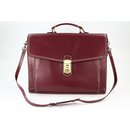 BELLI "Design Bag D" Leder Business Bag weinrot