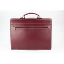 BELLI "Design Bag D" Leder Business Bag weinrot