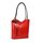 BELLI Leder Handtasche Rucksack "Belli Backpack" rot schwarz