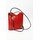 BELLI Leder Handtasche Rucksack &quot;Belli Backpack&quot; rot schwarz