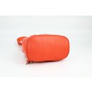 BELLI "City Backpack" leichter Leder Rucksack orange