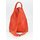 BELLI "City Backpack" leichter Leder Rucksack orange