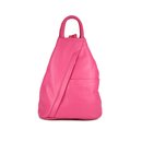 BELLI "City Backpack" leichter Leder Rucksack pink