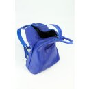 BELLI &quot;City Backpack&quot; leichter Leder Rucksack royal blau