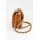 BELLI Nappa Leder Abendtasche "Paris Small" cognac