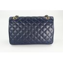 BELLI Nappa Leder Abendtasche "Paris" dunkelblau