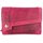 Hill Burry Vintage Leder Damen Geldbörse dickes Portemonnaie pink