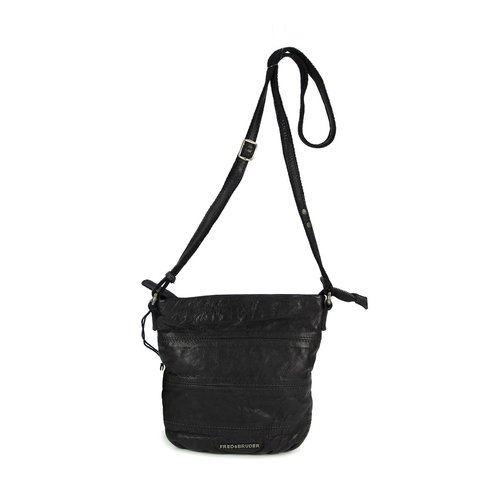 FREDsBRUDER Hey Day II Ledertasche Umhängetasche schwarz