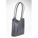 BELLI "Backpack" Leder Tasche Rucksack grau...