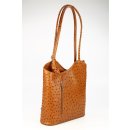 BELLI "Backpack" Leder Tasche Rucksack cognac...