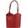 BELLI "Backpack" Leder Tasche Rucksack rot kroko