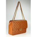 BELLI Nappa Leder Handtasche "Paris Big" cognac