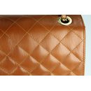 BELLI Nappa Leder Handtasche "Paris Big" cognac