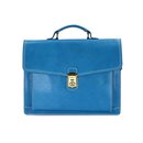 BELLI "Design Bag D" Leder Business Bag hellblau