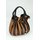 BELLI "Globe Bag" Ledertasche cognac schwarz