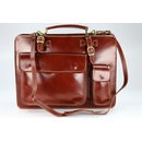 BELLI Design Bag "Verona" Leder Businesstasche maronenbraun