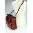 BELLI Design Bag "Verona" Leder Businesstasche maronenbraun