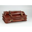 BELLI Design Bag "Verona" Leder Businesstasche maronenbraun