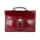 BELLI "Design Bag B" Leder Businesstasche unisex bordeaux rot