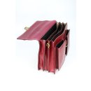 BELLI "Design Bag B" Leder Businesstasche unisex bordeaux rot