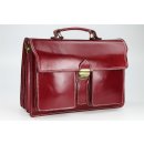 BELLI "Design Bag B" Leder Businesstasche unisex bordeaux rot