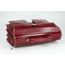 BELLI "Design Bag B" Leder Businesstasche unisex bordeaux rot