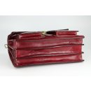 BELLI "Design Bag B" Leder Businesstasche unisex bordeaux rot