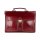 BELLI "Design Bag B" Leder Businesstasche unisex bordeaux rot