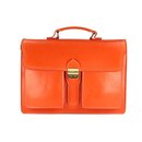 BELLI "Design Bag B" Leder Businesstasche unisex orange