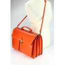 BELLI "Design Bag B" Leder Businesstasche unisex orange