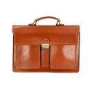 BELLI "Design Bag B" Leder Businesstasche unisex cognac