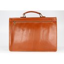 BELLI "Design Bag B" Leder Businesstasche unisex cognac