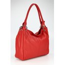 BELLI Leder Schultertasche Shopper "Lilly" rot