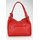 BELLI Leder Schultertasche Shopper "Lilly" rot