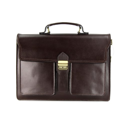 BELLI "Design Bag B" Leder Businesstasche unisex braun