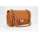 BELLI Nappa Leder Abendtasche "Paris" cognac