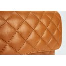 BELLI Nappa Leder Abendtasche "Paris" cognac