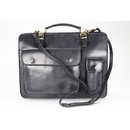 BELLI Design Bag "Verona" Leder Businesstasche grau anthrazit