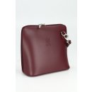 BELLI kleine Ledertasche Damen Umhängetasche bordeaux