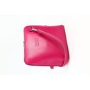 BELLI kleine Ledertasche Damen Umhängetasche pink