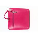 BELLI kleine Ledertasche Damen Umhängetasche pink