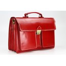 BELLI "Design Bag B" Leder Businesstasche unisex rot