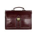 BELLI "Design Bag B" Leder Businesstasche unisex bordeaux dunkel